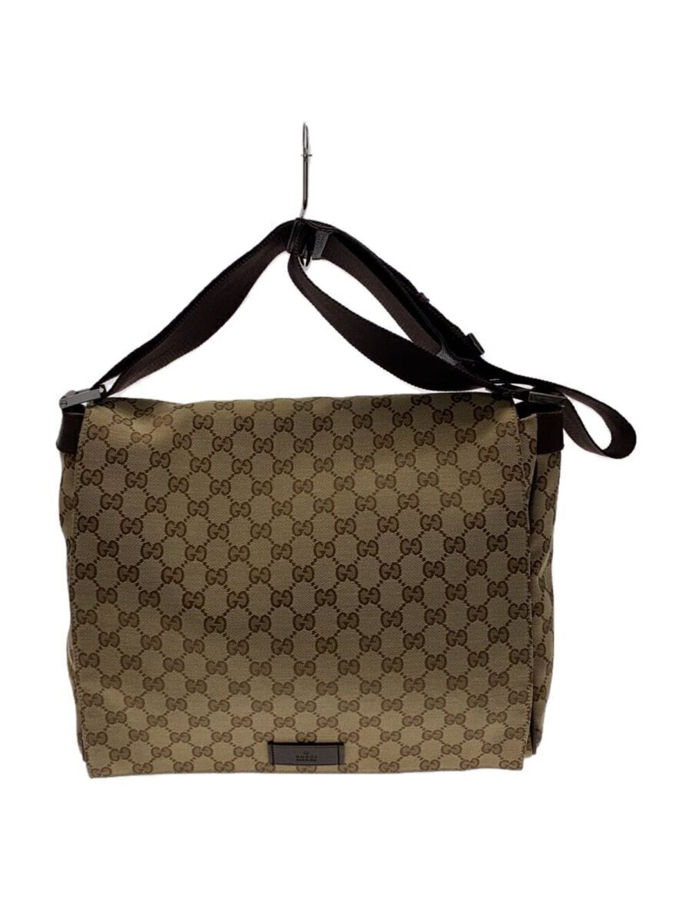 Gucci GG Canvas Messenger Bag beige brown monogram
